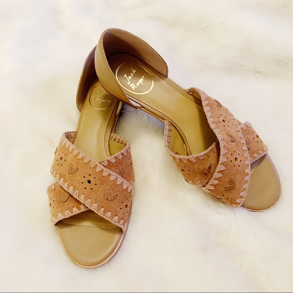 Jack Rogers Lindsey Suede D’Orsay sandals